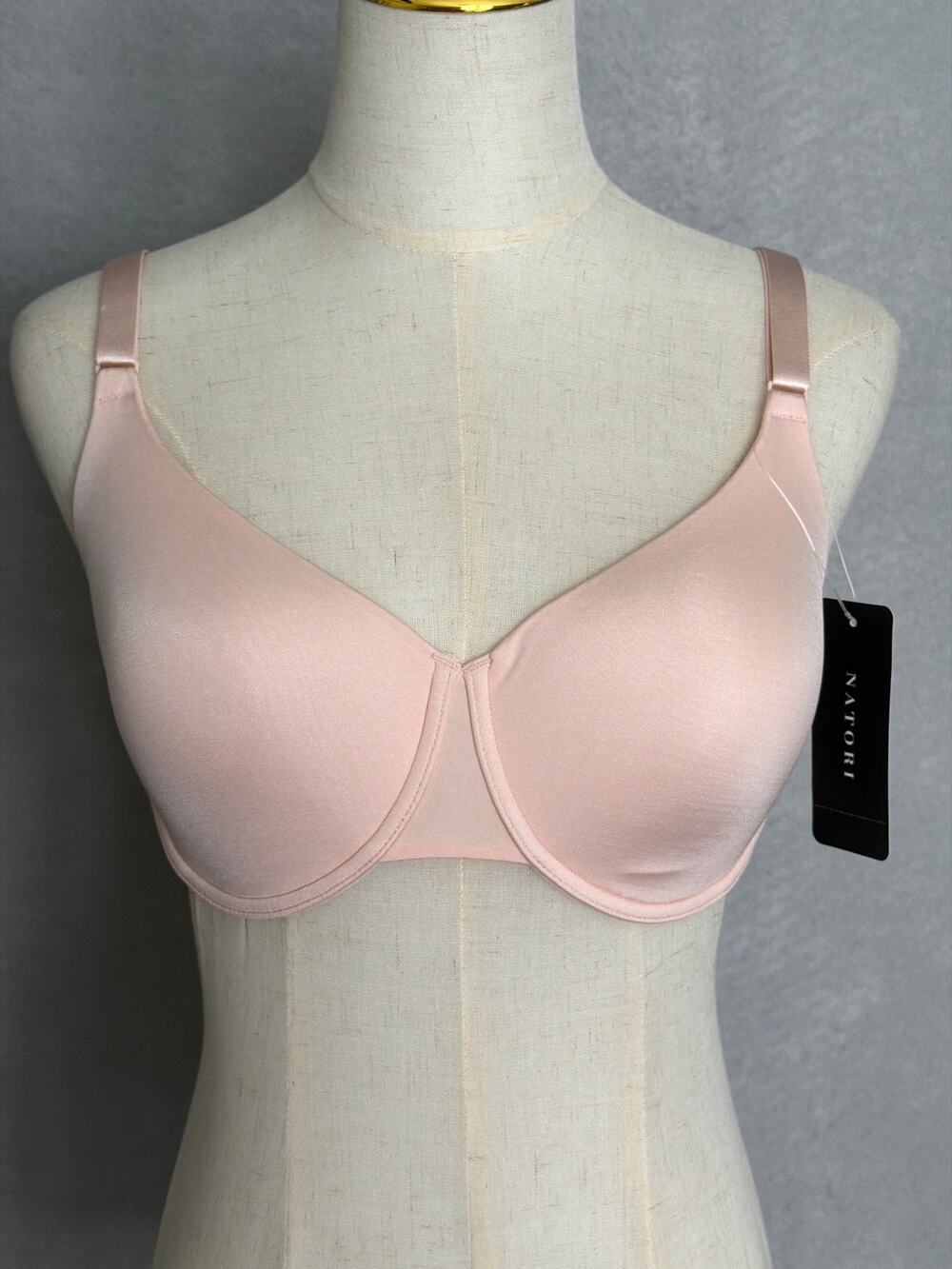 Natori Liquid Full Fit Bra Contour Underwire in Peach Whip Women's 34DD NEW